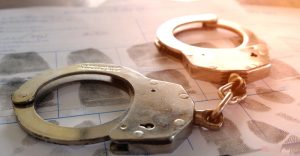 handcuffs on fingerprints