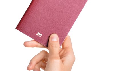 woman holding passport