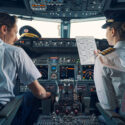 pilots discussing flight