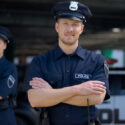 police officers smiling