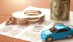 toy car with handcuffs