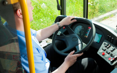 A bus driver operates a bus and wonders, “Can you drive for Los Angeles Metro Bus with a DUI?”
