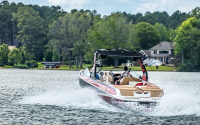 A person driving a boat and wondering if they can drive a boat with a DUI