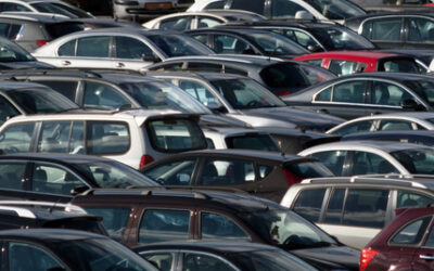 An impound lot packed with cars. Learn about Irvine DUI impound lots.