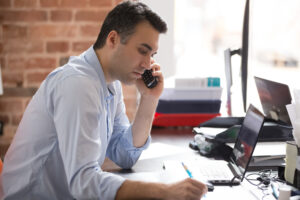 An attorney is on the phone with his client and explaining six mistakes to avoid after a first DUI arrest in California.