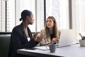A Los Angeles DUI lawyer discusses the most common probation conditions in California with her client.